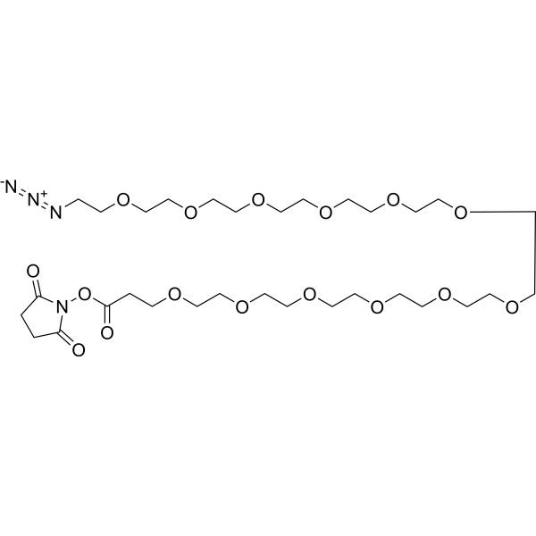 Azido-PEG12-NHS ester Chemical Structure