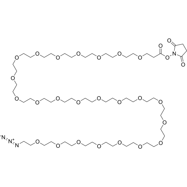 Azido-PEG24-NHS ester Chemical Structure