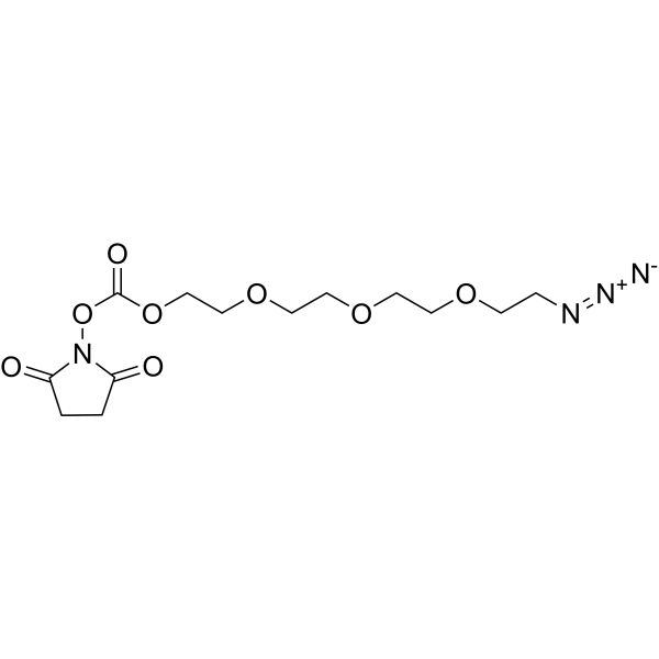 Azido-PEG3-O-NHS ester Chemical Structure