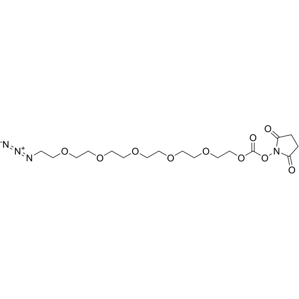 Azido-PEG5-succinimidyl carbonate Chemical Structure