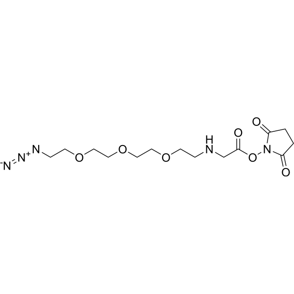 Azido-PEG3-aminoacetic acid-NHS ester Chemical Structure