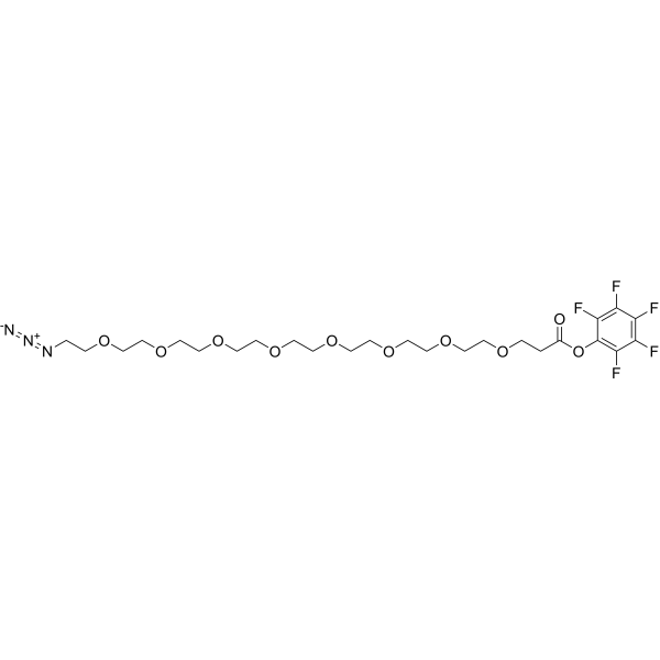 Azido-PEG8-PFP ester Chemical Structure