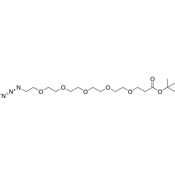 Azide-PEG5-Boc Chemical Structure