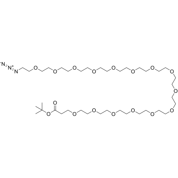 Azido-PEG15-t-butyl ester Chemical Structure