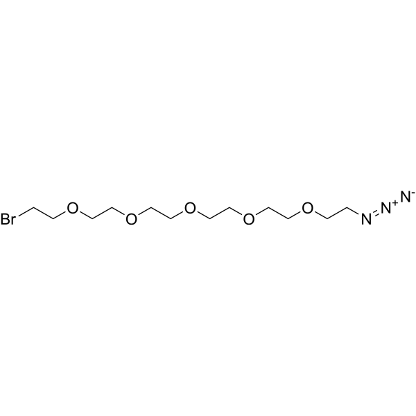 Bromo-PEG5-azide Chemical Structure