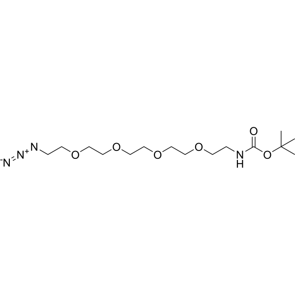 Boc-NH-PEG4-azide Chemical Structure