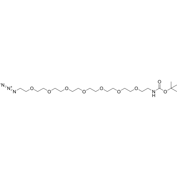 Boc-NH-PEG7-azide Chemical Structure