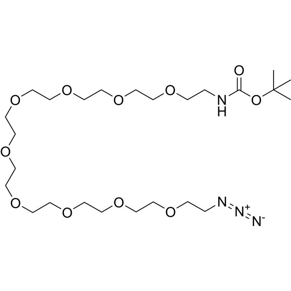Boc-NH-PEG9-azide Chemical Structure
