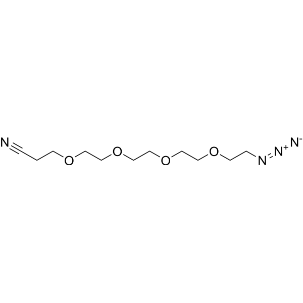 Azido-PEG4-nitrile Chemical Structure
