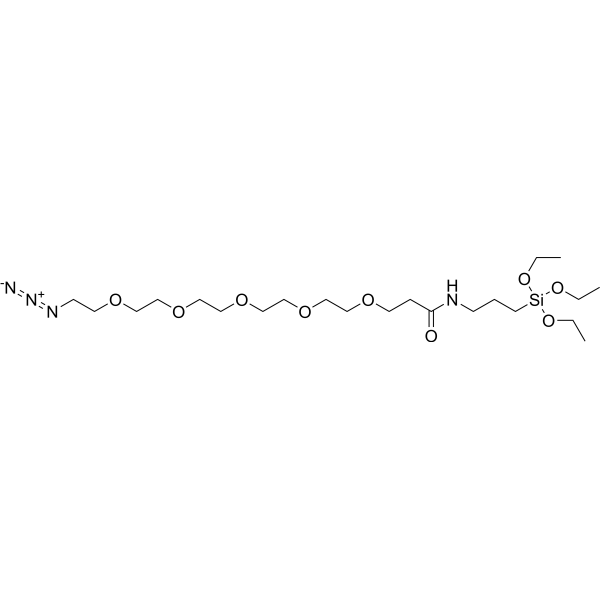 Azido-PEG5-triethoxysilane Chemical Structure