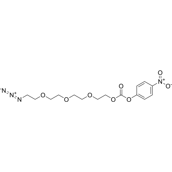 Azido-PEG4-4-nitrophenyl carbonate Chemical Structure