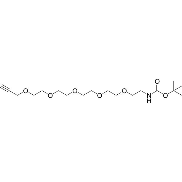 Boc-NH-PEG5-propargyl Chemical Structure