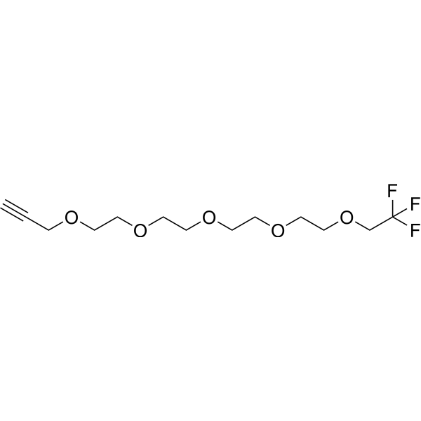 1,1,1-Trifluoroethyl-PEG4-propargyl Chemical Structure