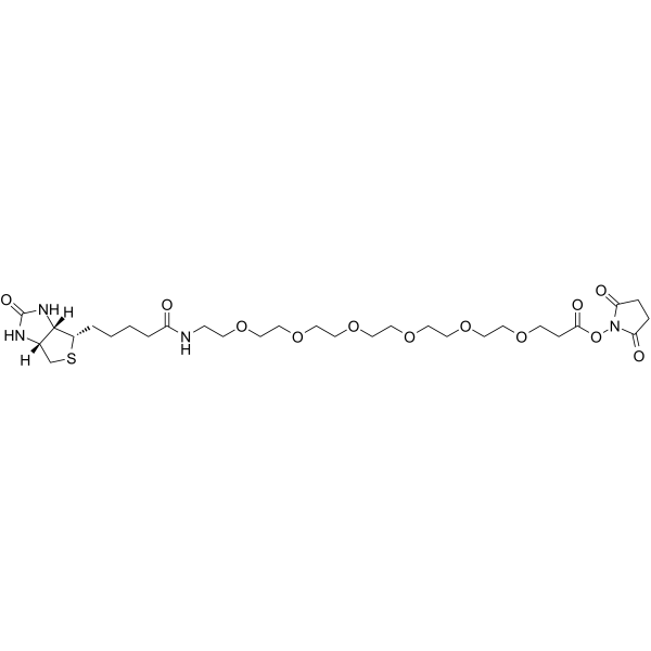 Biotin-PEG6-NHS ester Chemical Structure