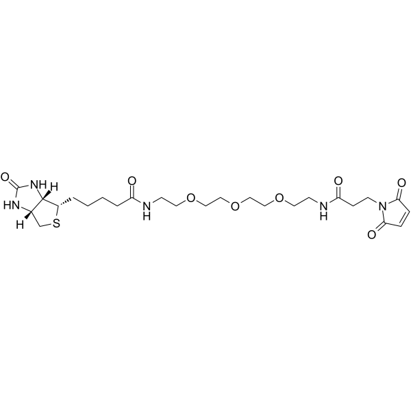 Biotin-PEG3-Mal Chemical Structure