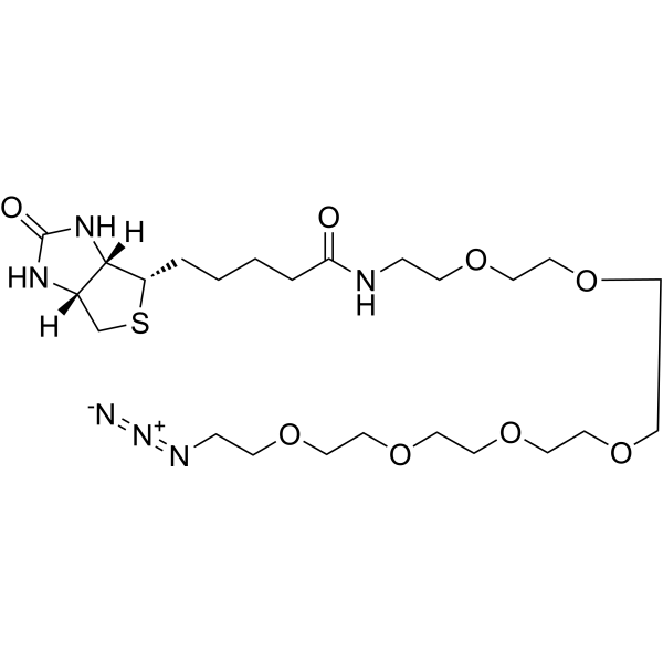 Biotin-PEG6-azide Chemical Structure