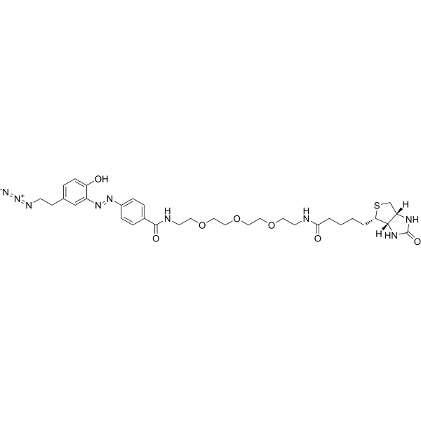Diazo Biotin-PEG3-azide Chemical Structure