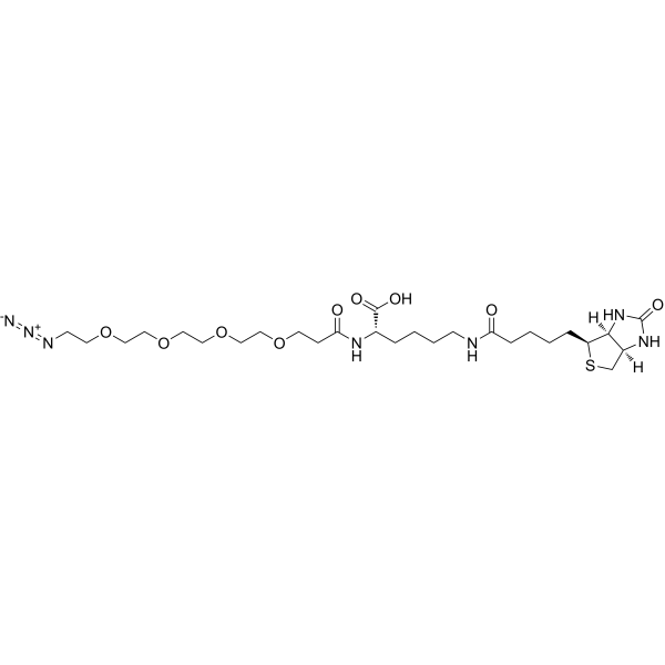 N-(Azido-PEG4)-biocytin Chemical Structure