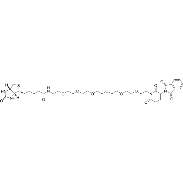 Biotin-PEG6-Thalidomide Chemical Structure