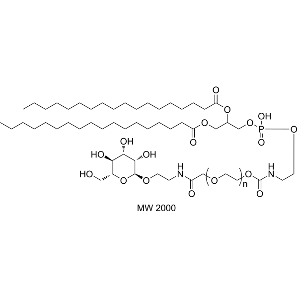 DSPE-<em>PEG</em>-2-Aminoethyl-alpha-mannopyranoside, MW 2000