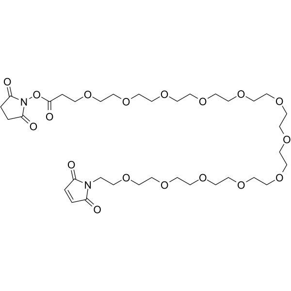 Mal-PEG12-NHS ester Chemical Structure