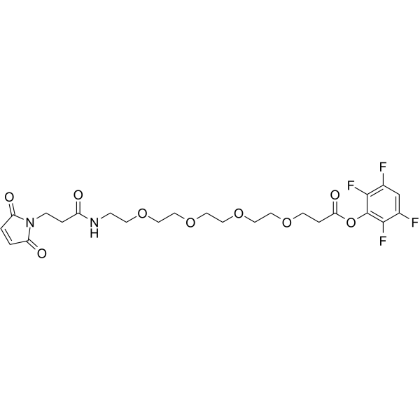 Mal-amido-PEG4-TFP ester Chemical Structure
