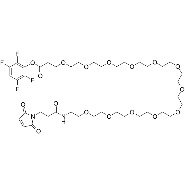 Mal-amido-PEG12-TFP ester Chemical Structure