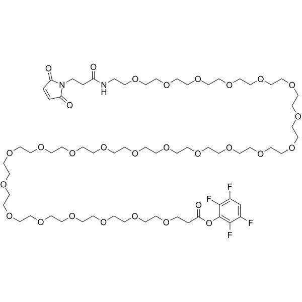 Mal-amido-PEG24-TFP ester Chemical Structure