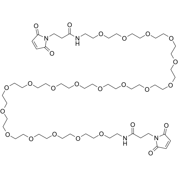 Bis-Mal-PEG19 Chemical Structure