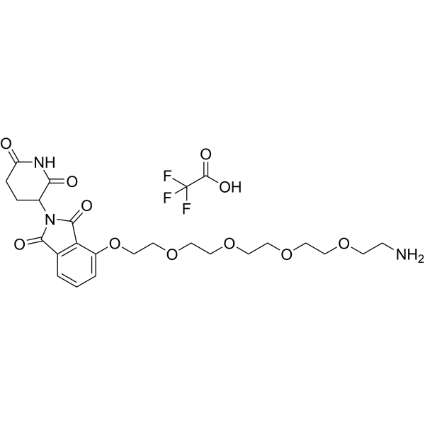 Thalidomide-O-PEG4-amine TFA Chemical Structure