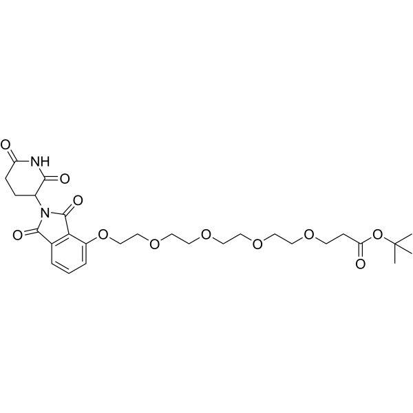 Thalidomide-O-PEG4-Boc Chemical Structure