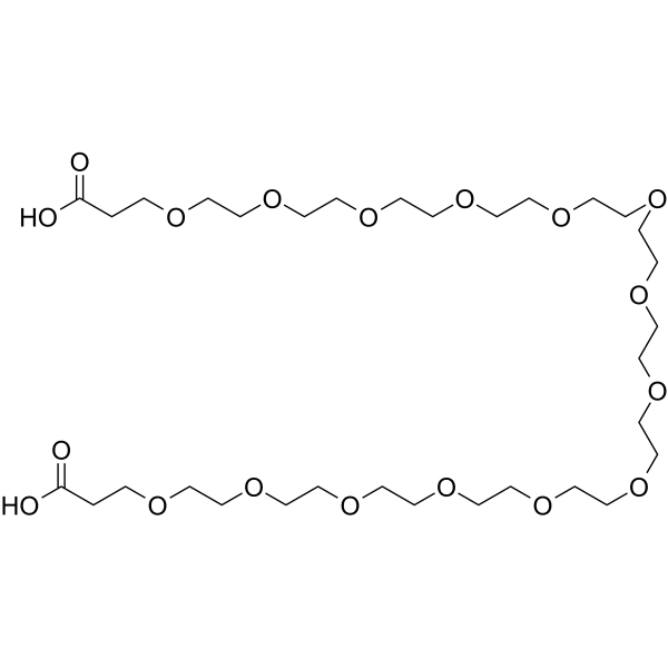 Bis-PEG14-acid Chemical Structure