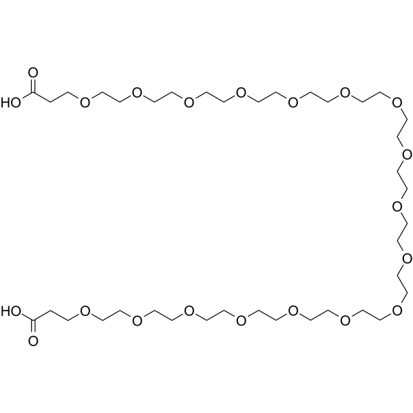 Bis-PEG17-acid Chemical Structure