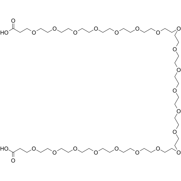 Bis-PEG21-acid Chemical Structure