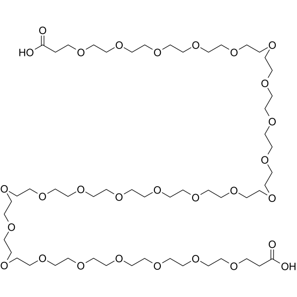 Bis-PEG25-acid Chemical Structure