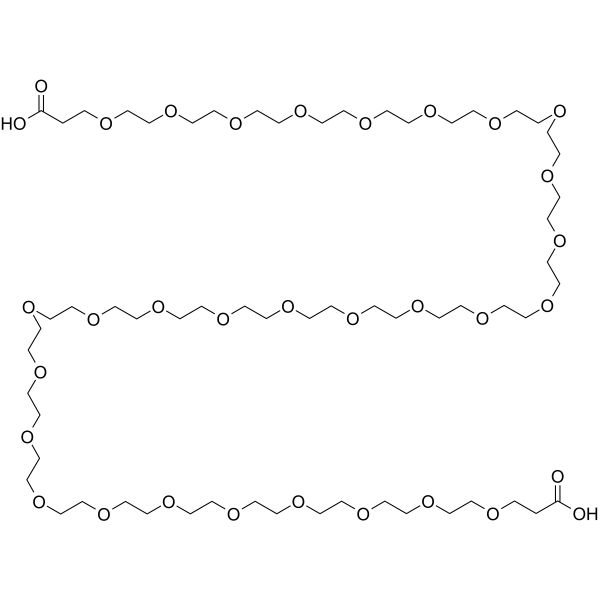 Bis-PEG29-acid Chemical Structure