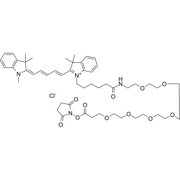 Cy5-PEG6-NHS ester Chemical Structure