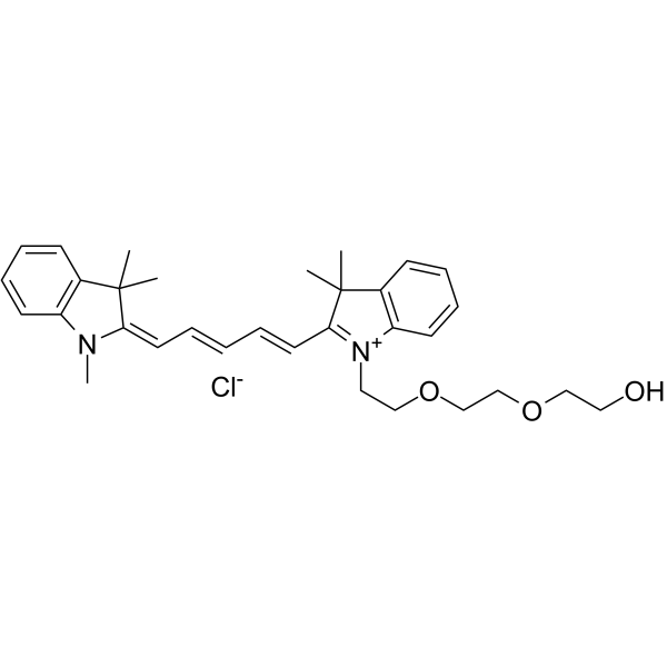 <em>N-Methyl</em>-N'-(hydroxy-PEG2)-Cy5
