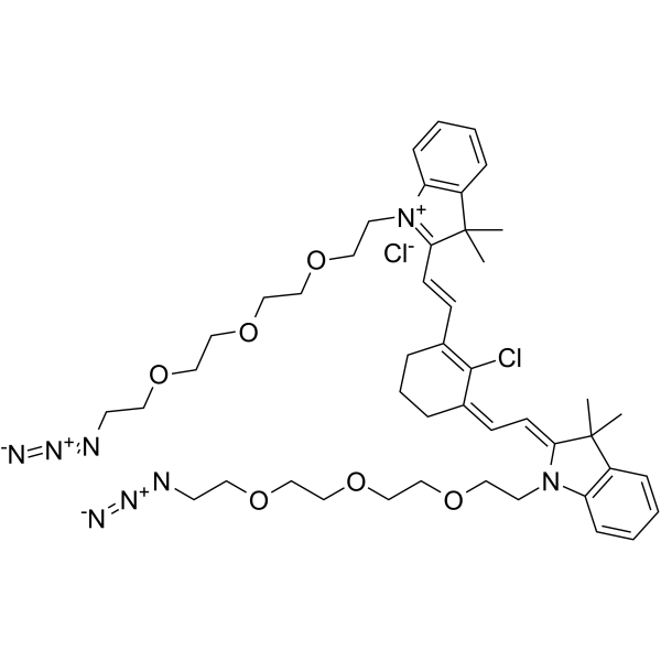 <em>N</em>,<em>N</em>'-bis-(azide-PEG3)-chlorocyclohexenyl Cy7