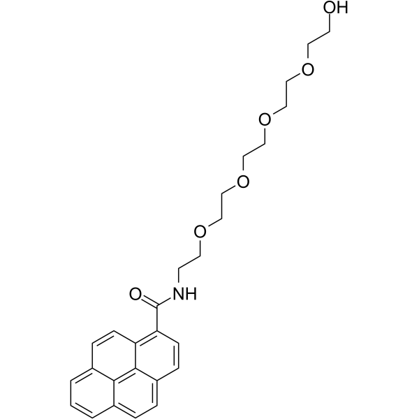 Pyrene-PEG5-alcohol Chemical Structure