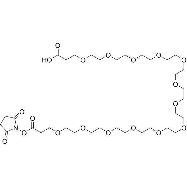 Acid-PEG13-NHS ester Chemical Structure