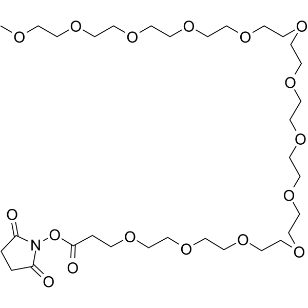 m-PEG13-NHS ester Chemical Structure