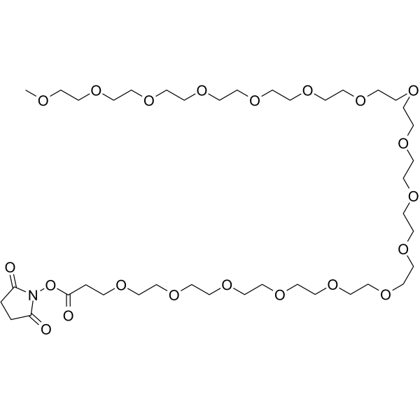 m-PEG17-NHS ester Chemical Structure