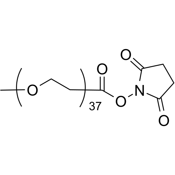m-PEG37-NHS ester Chemical Structure