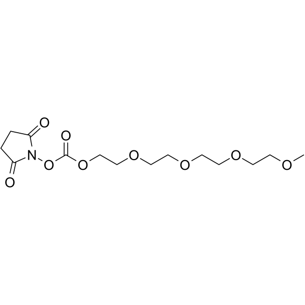m-PEG4-O-NHS ester Chemical Structure