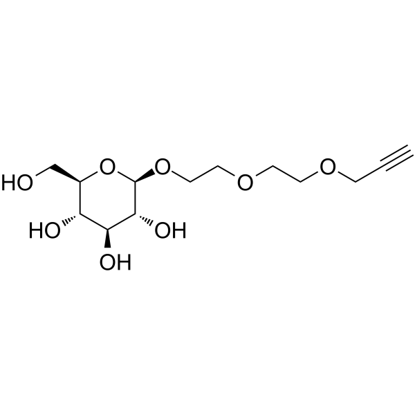 Propargyl-<em>PEG</em>2-beta-D-glucose
