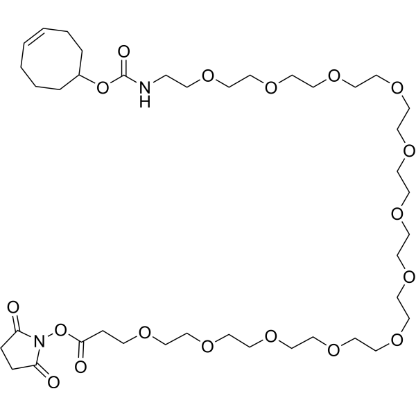 TCO-PEG12-NHS ester Chemical Structure