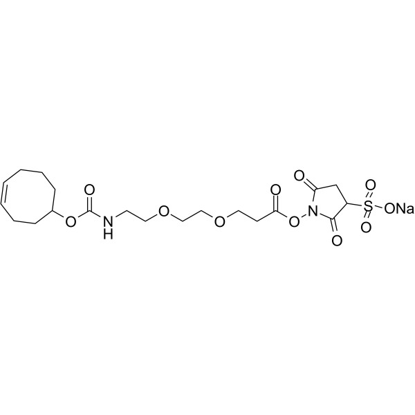 TCO-PEG2-Sulfo-NHS ester sodium Chemical Structure