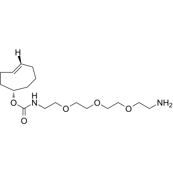 (S)-TCO-PEG3-amine Chemical Structure