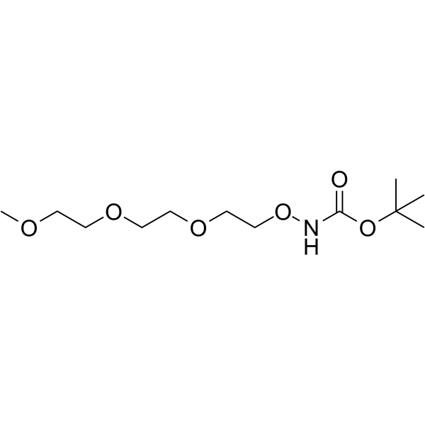 m-PEG3-aminooxy-Boc Chemical Structure